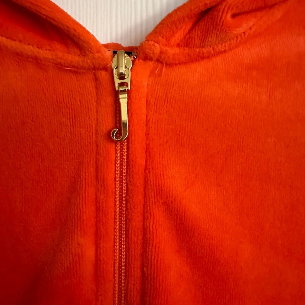 Juicy Couture Orange Velour Jacket - Picture 3 of 9